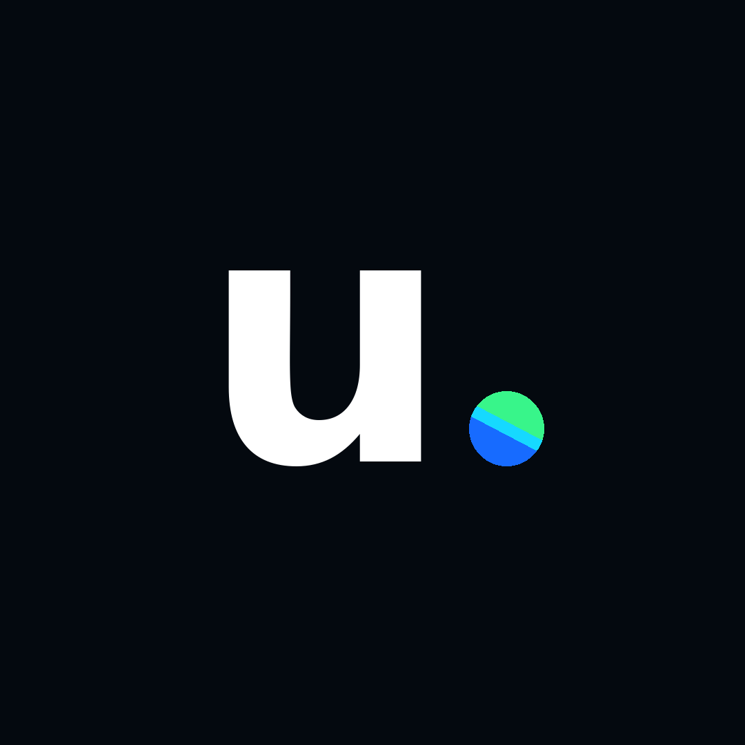 upscale: monograma oficial u con punto de color